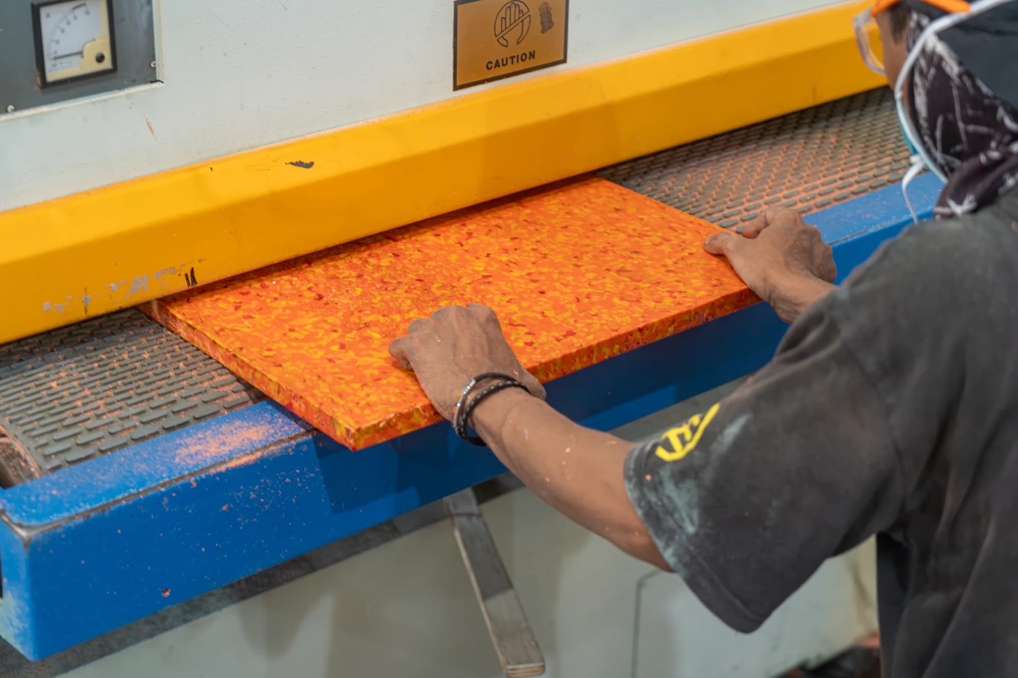 Robries Polymer Sheet cutting process with workshop machinery