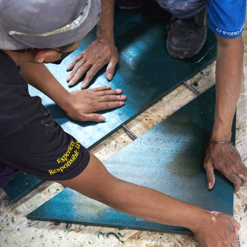 Joining Robries Polymer Sheet in the workshop